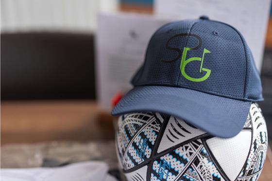 The Stroke Play Golf cap, with its SPG monogram